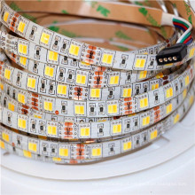 2700k-5700k 24 v 60 leds sintonizável branco smd 5050 cct ajustável levou a iluminação de tira